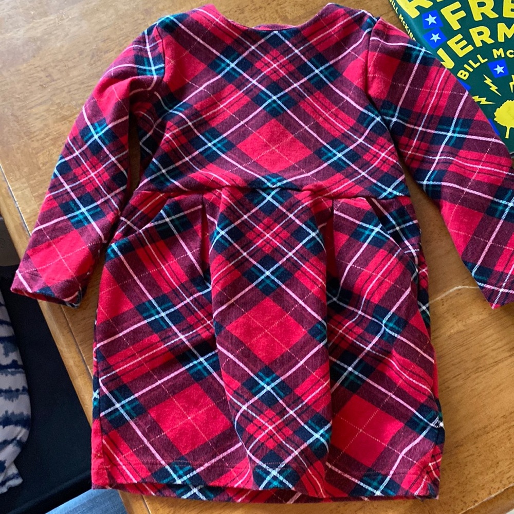 Holiday Plaid Toddler Dress
